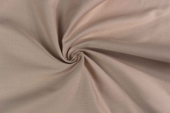 PHLOX Spannbetttuch - 100% Baumwollsatin (300 TC) - Einzelperson 90x200 cm - Weich & Hautfreundlich - Rundelastisch - Beige