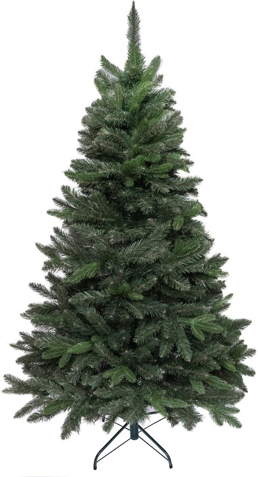 PristinePine Künstlicher Weihnachtsbaum 210 cm - Metallfuß - Grün