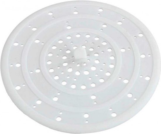 Wenko Abtropfsieb Sava 12 cm, Silikon, weiß