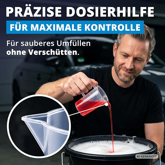 LICARGO Messbecher 100 ml – 2-ml-Skala – BPA-frei – spülmaschinenfest