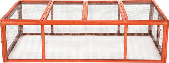 tectake Kaninchenstall braun - 404403