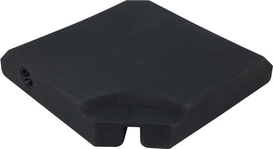 AXI Sonnenschirmständer, 4-teilig, befüllbar – Schwarz – 99 x 99 x 10 cm – Für Schwebeschirme bis 2,5 x 2,5 m oder 3 m Durchmesser – Mit Tragegriff – Kunststoff