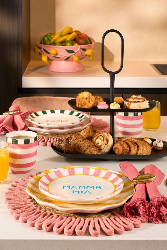 Mica Decorations Rama Etagere 2 Schichten - L38 x B17 x H37 cm - Metall - Schwarz