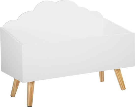 Sphera Spielzeugkiste aus Holz – weiß – 58 x 28 x 45 cm