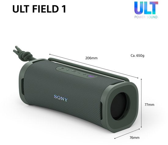 Sony ULT Field 1 – Bluetooth-Lautsprecher – Forest Gray