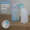 Safe Life Urinal für Männer - mit fluoreszierender Schraubkappe und ergonomischem Griff und breiter Öffnung - für zu Hause und unterwegs - transparenter und weißer Kunststoff - ein Liter