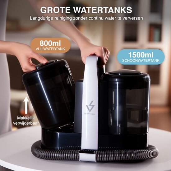 Swiftvein Vortex Teppichreiniger - Fleckenreiniger - Sofareiniger, Möbelreiniger und Sitzreiniger