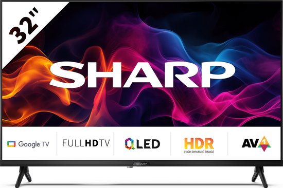 Sharp 32GF3265 – 32-Zoll-Full-HD-QLED-Fernseher mit Google TV – 2024