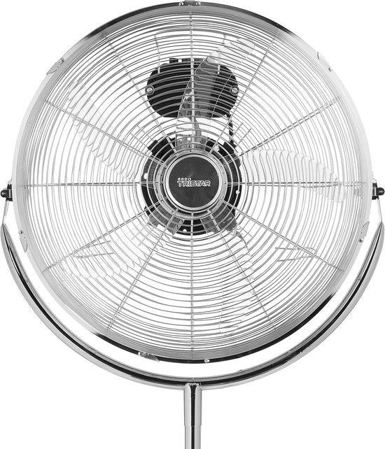 Tristar Stativventilator XL 45 cm – Metallgehäuse – Starker Luftstrom – 3 Geschwindigkeitsstufen – Oszillierend – VE-5975