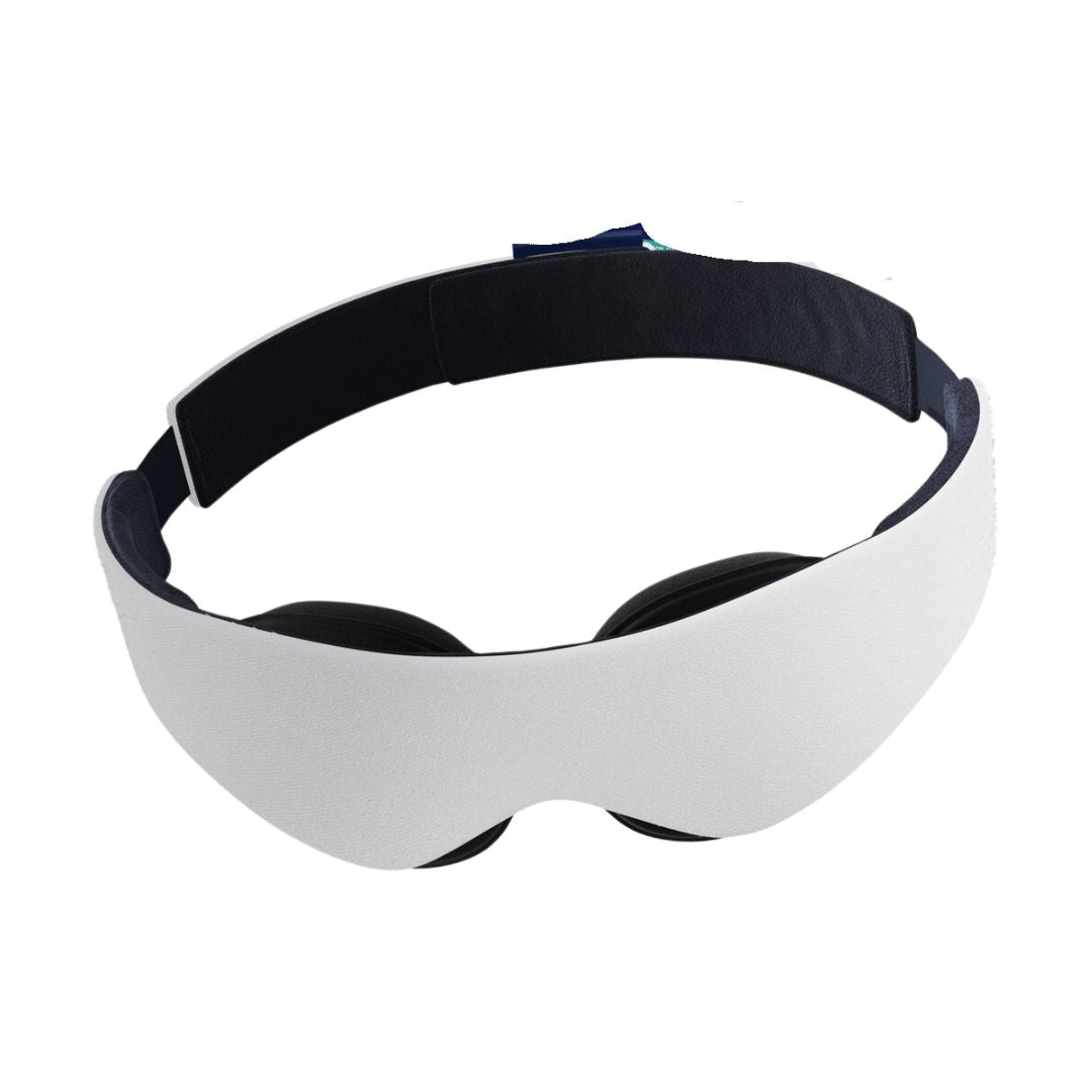 Numsy - Schlafmaske Frauen und Männer - Augenmaske Schlaf mit Memory Foam - 100% Dimmen - Hellgrau