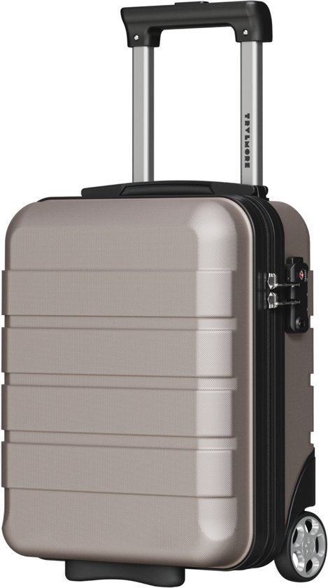TRVLMORE Handgepäckkoffer – 40 x 30 x 20 cm – Unter-dem-Sitz-Koffer – 24 l – TSA-Schloss – 2 Rollen – Roségold