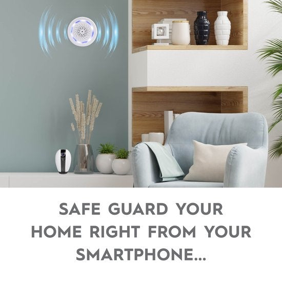 alpina Smart Home - Intelligente Sirene - 90dB - 8 verschiedene Töne - Alarm für Innenräume