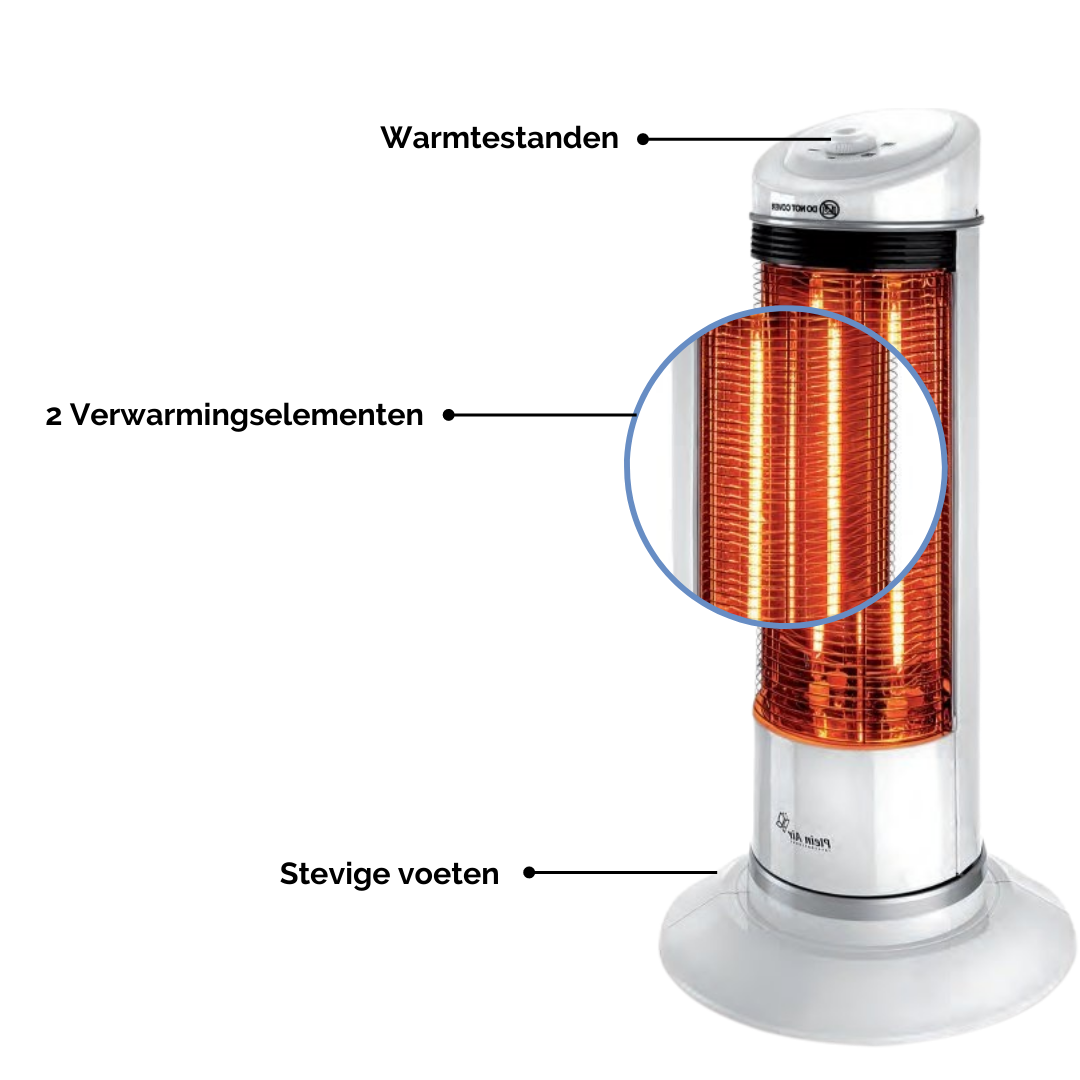 Plein Air Heater PAT-1200 - Keramik-Heizung - 1200W - Rotationsfunktion