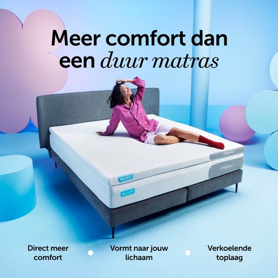 Cloudpillo Original Topper 90x200 – Matratzenauflage – Adaptive Stützschicht – 4-Jahreszeiten – Mit Gummibändern – Matratzenauflage