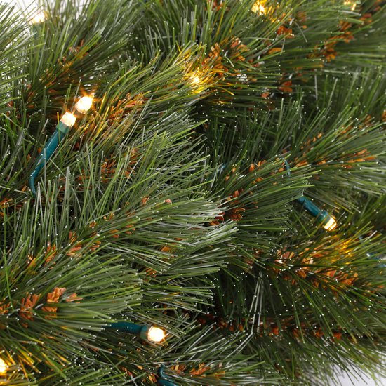 Triumph Tree Forest Frosted Guirlande Swag mit LED-Beleuchtung - L180 cm - Grün