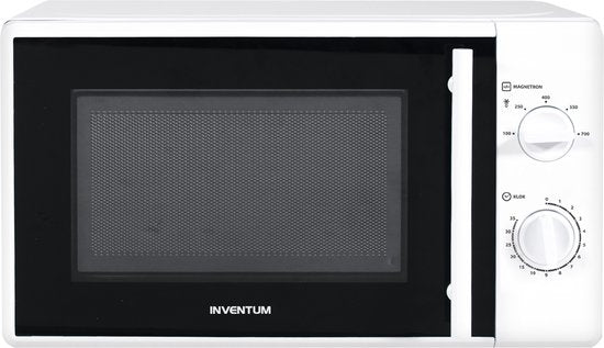 Inventum MN205S Solo Mikrowelle – 20 l – 700 W – Auftaufunktion – Weiß