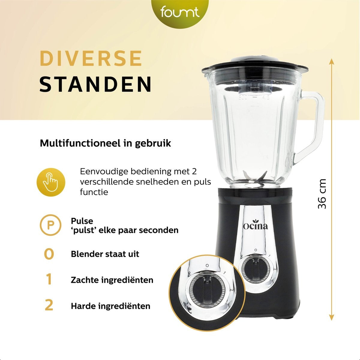 Ocina - Blender - Mattschwarz