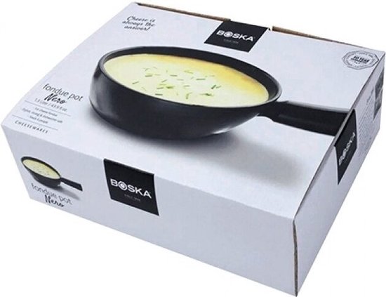 Boska Fonduepfanne Nero - für Gasherd - spülmaschinenfest - 1,3 Liter