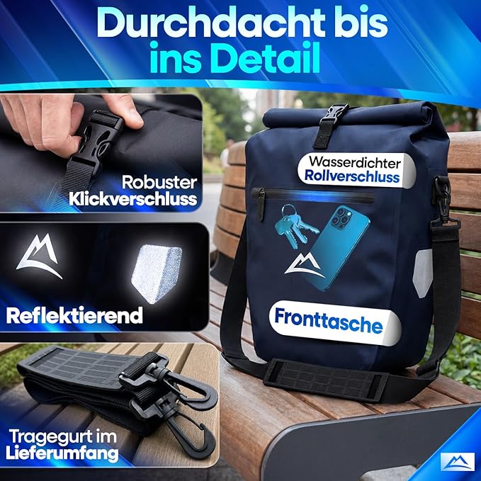 Nextcover Fahrradgepäckträger TPU (Blau)