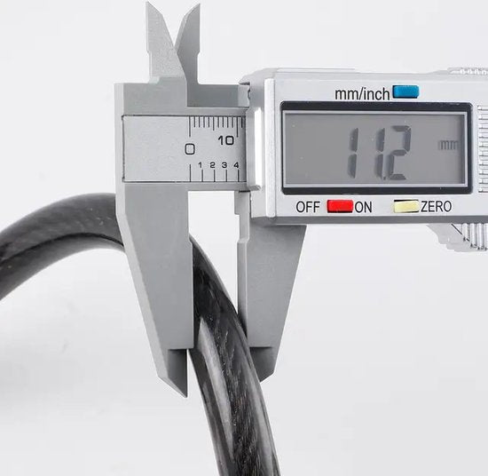 Garpex® Bicycle Lock Digit Lock - Digit Lock Fahrrad oder Elektroroller - Kabelschloss Vorhängeschloss - Schwarz mit Bügelbefestigung