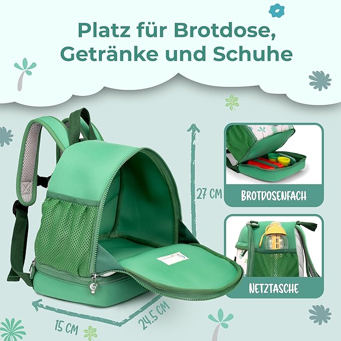 REISERACKER Kinderrucksack Adventure grün