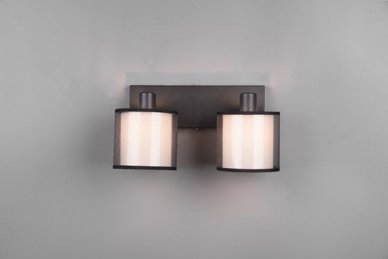 Trio leuchten - LED-Deckenstrahler - Deckenleuchte - E14-Fassung - 2-flammig - Rechteckig - Schwarz - Aluminium