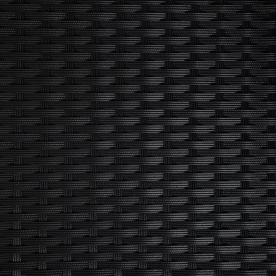 Tectake - 2er Set Gartenstühle - Korbgeflecht mit 4 Kissenbezügen - 404549 - Poly-Rattan - Schwarz