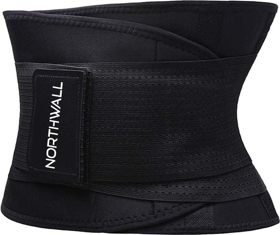 Northwall® Rückenbandage für den unteren Rücken - Rückenkorrektur für sofortige Schmerzlinderung, Rückenunterstützung & Komfort - Haltungskorrektur - Rückenbandage Schwarz Größe L (Taille: 88 - 99 cm)