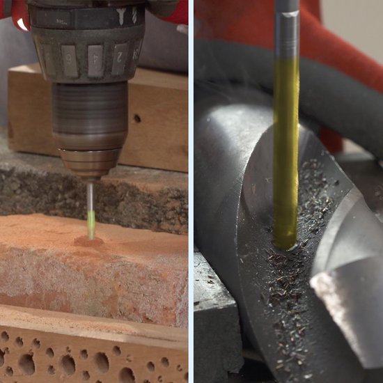 Hammersmith Drill Bit Pro – Universal-Bohrerset für Metall, Stein, Holz und mehr – Sechskant-Bohrerset aus Titanlegierung – 16 Bohrer im Koffer + 4 linksschneidende Bohrer + 1 Schleifscheibe