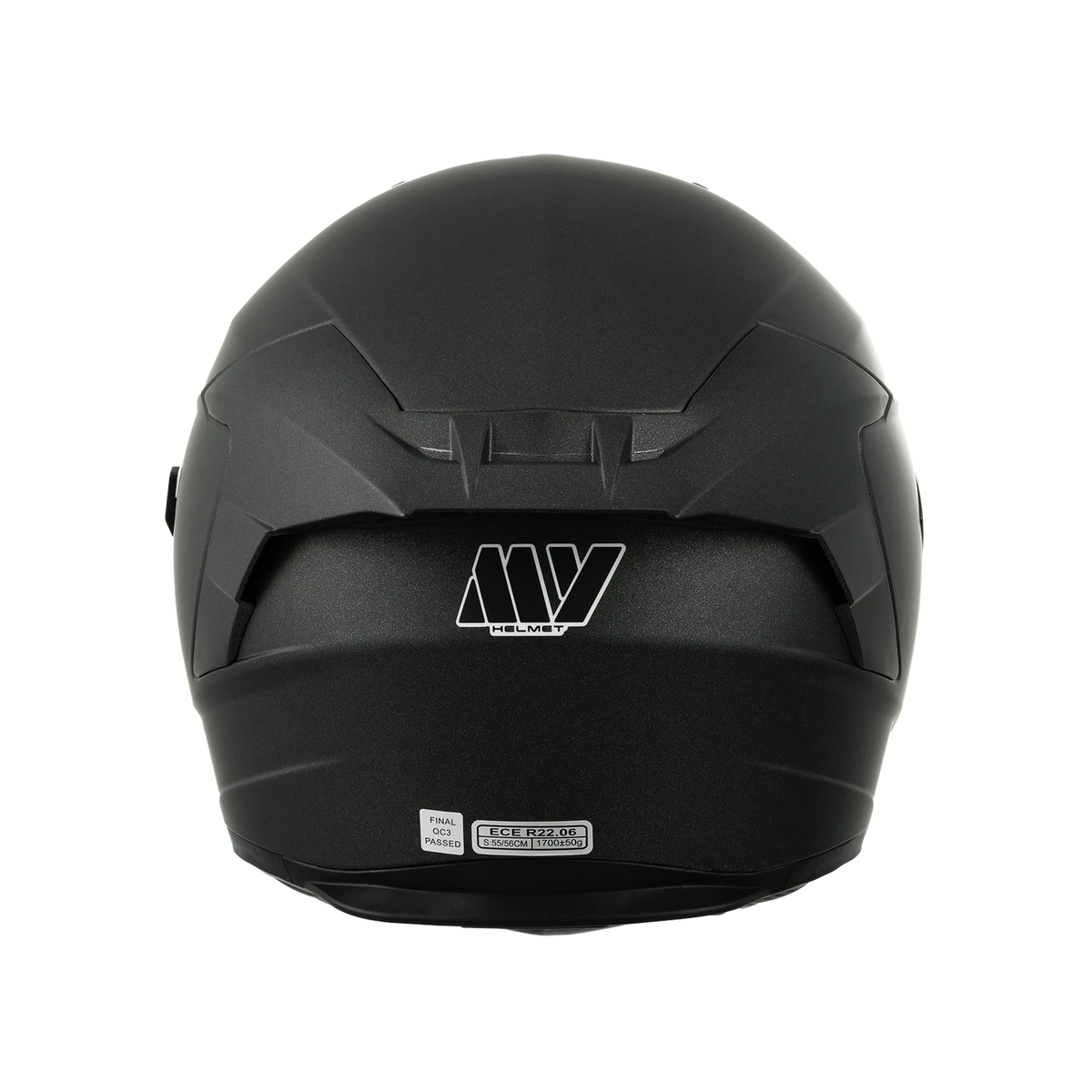 MY Integralhelm – ECE R 22.06-zertifiziert – Größe M – Matt-Titanium und Schwarz – ABS