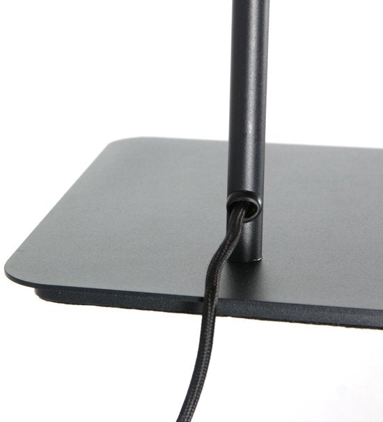 Stehlampe Steinhauer Volari 4710ZW – Lampe aus schwarzem Kunststoff und Metall, 120 cm hoch, mit „Dimm-to-Warm“-LED und dreh- und neigbarem Lampenkopf, für den Innenbereich