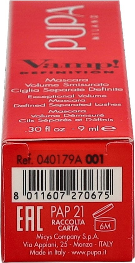 Pupa - Vamp! Mascara Definition - rauchiges Schwarz