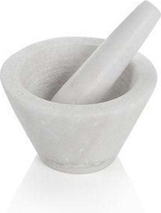 Boska Mörser Spicy - für Gewürze - Marmor - Weiß - ⌀ 10 cm
