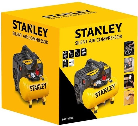STANLEY Silent Compressor DST 100/8/6 - Ã–lfrei