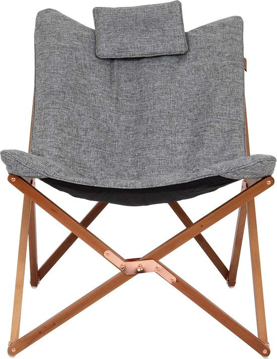 Bo-Camp – Urban Outdoor – Liegestuhl – Bloomsbury – M – Oxford-Polyester – Grau