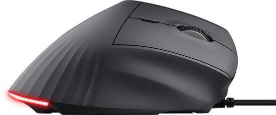 Trust GXT 145 Rexxa – Gaming-Maus – kabelgebunden – 12.800 DPI – RGB-Beleuchtung – ergonomisch, vertikal – schwarz