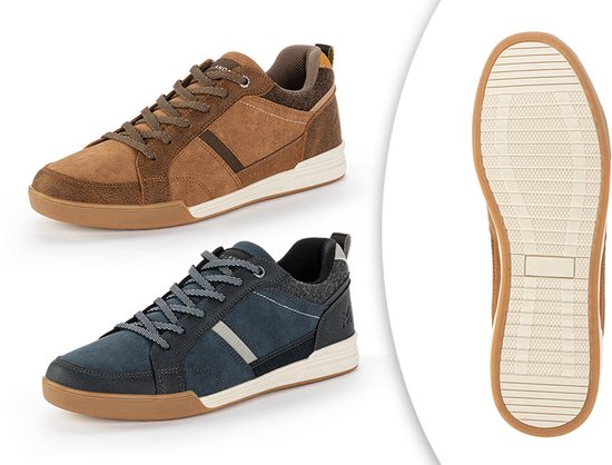 Milanoro - Bequeme Herren-Turnschuhe - Navy - Größe 40
