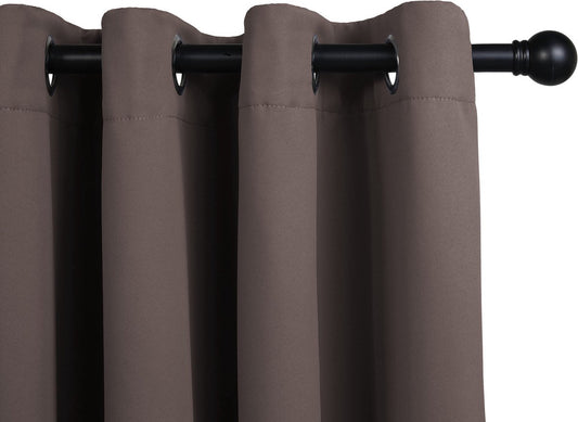 Home&Comfort Vorhang - Dunkel Taupe - 300 x 250 cm - Polyester