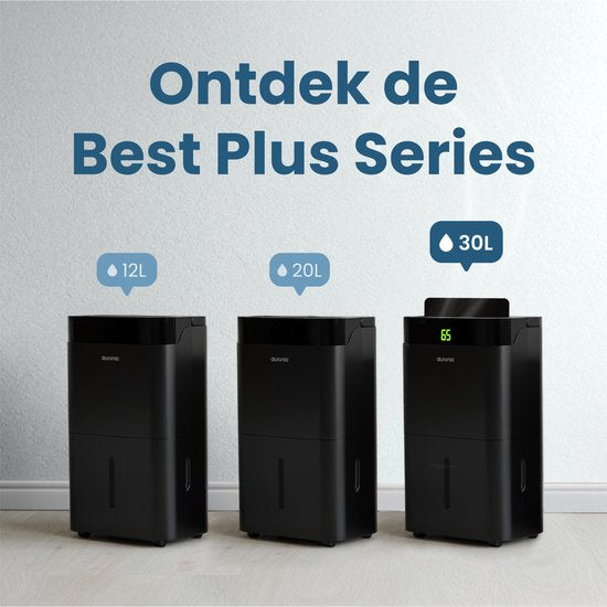 Auronic Luftentfeuchter und Luftreiniger - Better Plus Serie - Entfeuchtet 30L pro Tag - 5L Wassertank - Schlafzimmer, Badezimmer, Wohnzimmer und Büro - Feuchtigkeitsfresser für den Haushalt - Schwarz