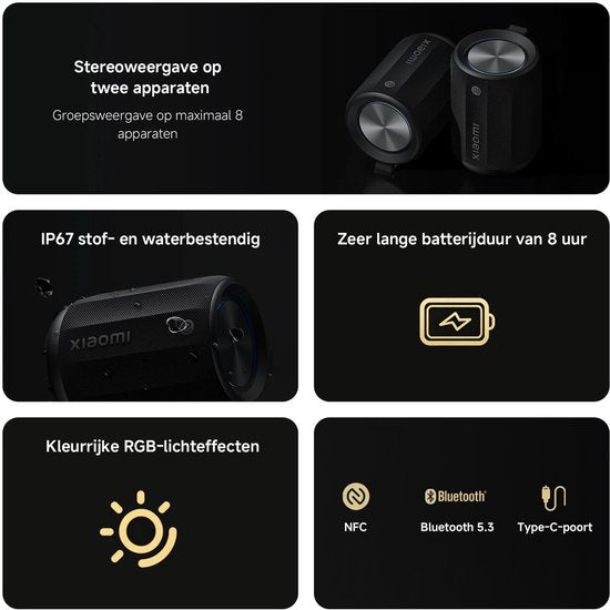 Xiaomi BT SPK MINI BK Schwarz – Bluetooth-Lautsprecher