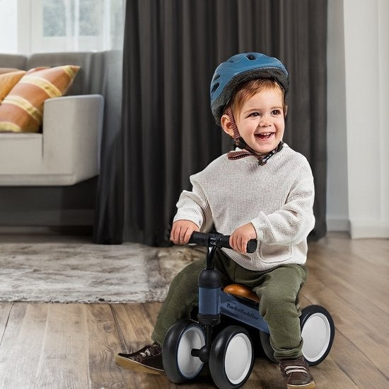 LifeGoods TurboToddler Balance Bike - Spielzeug ab 1 Jahr - Kinder Roller - Marine Blau