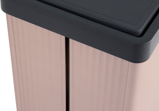 Curver Verto High – Mülleimer 54 l – Rosé – 44 x 27 x 69 cm