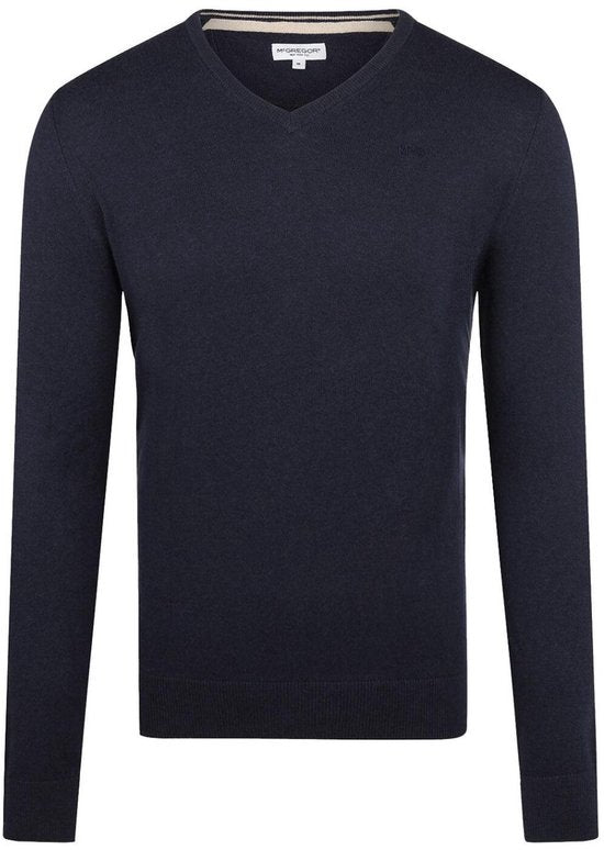 McGregor Pullover V-Ausschnitt Pullover Mm999 1201 01 2100 Marineblau Herren Größe - S