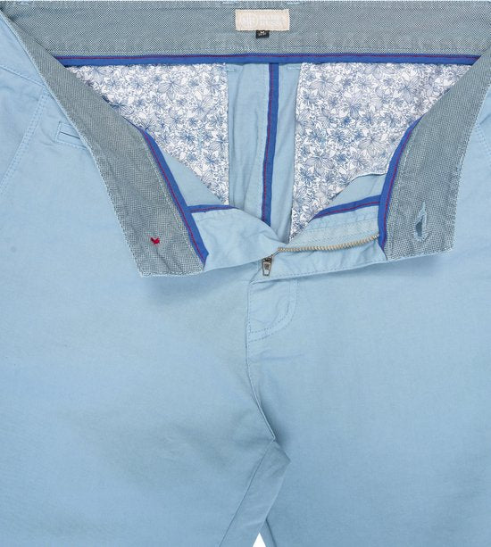 Mario Russo Chino Short - Herren-Shorts - Baumwolle - Hellblau - 3XL