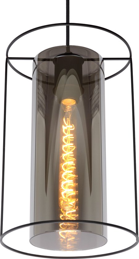 Lucide DOUNIA Hängeleuchte – Ø 25 cm – E27 – Schwarz