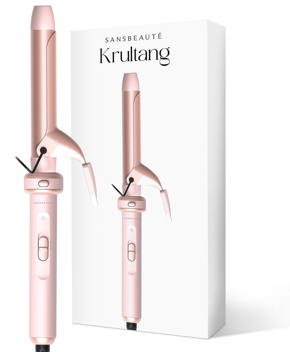 Sansbeauté® Lockenstab mit Klemme - 25mm - Keramik-Lockenstab - Lockenstäbe - Haarstyler - Lockenbürste