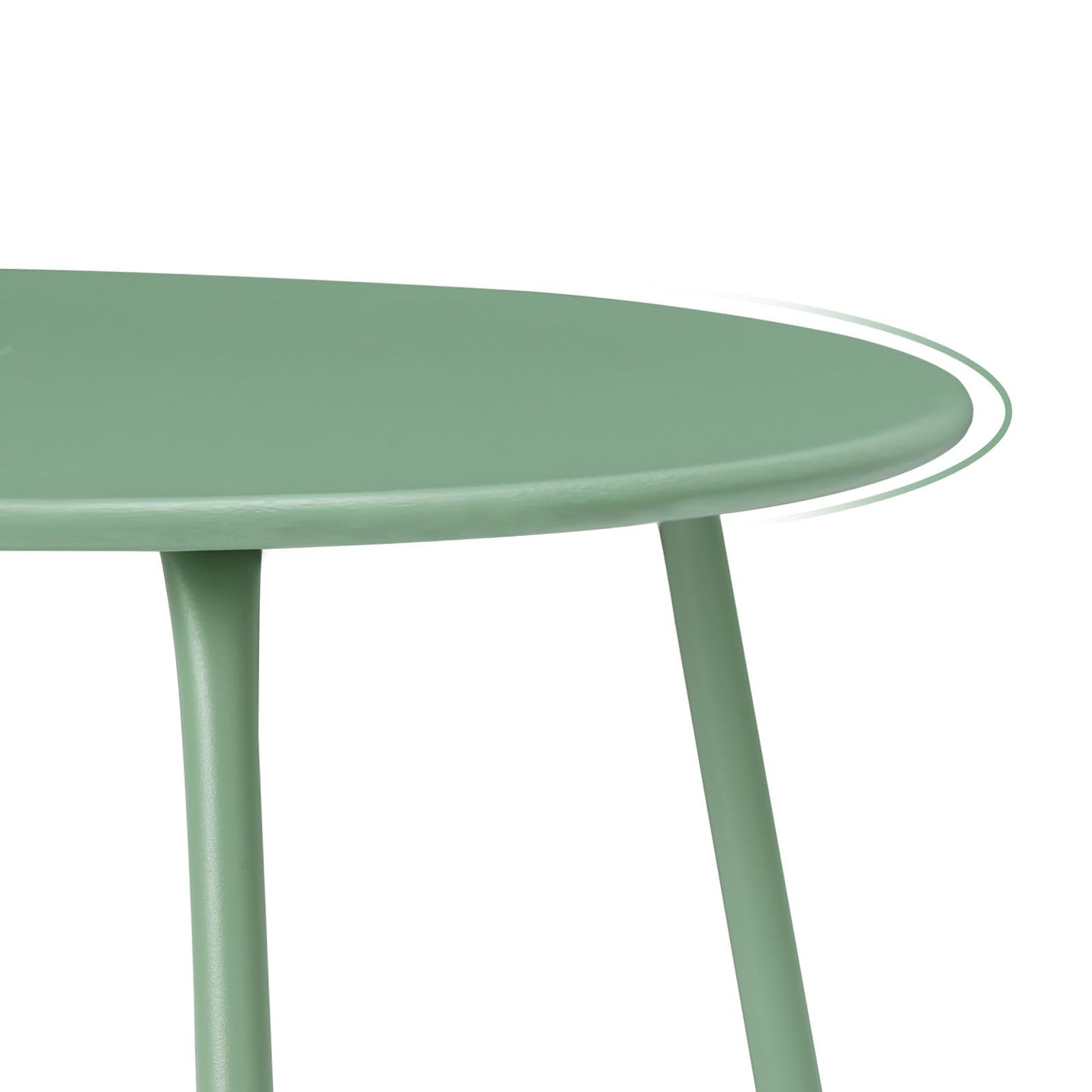 Esituro Beistelltisch – Ø 45 cm – Höhe 45 cm – Metall – Grün