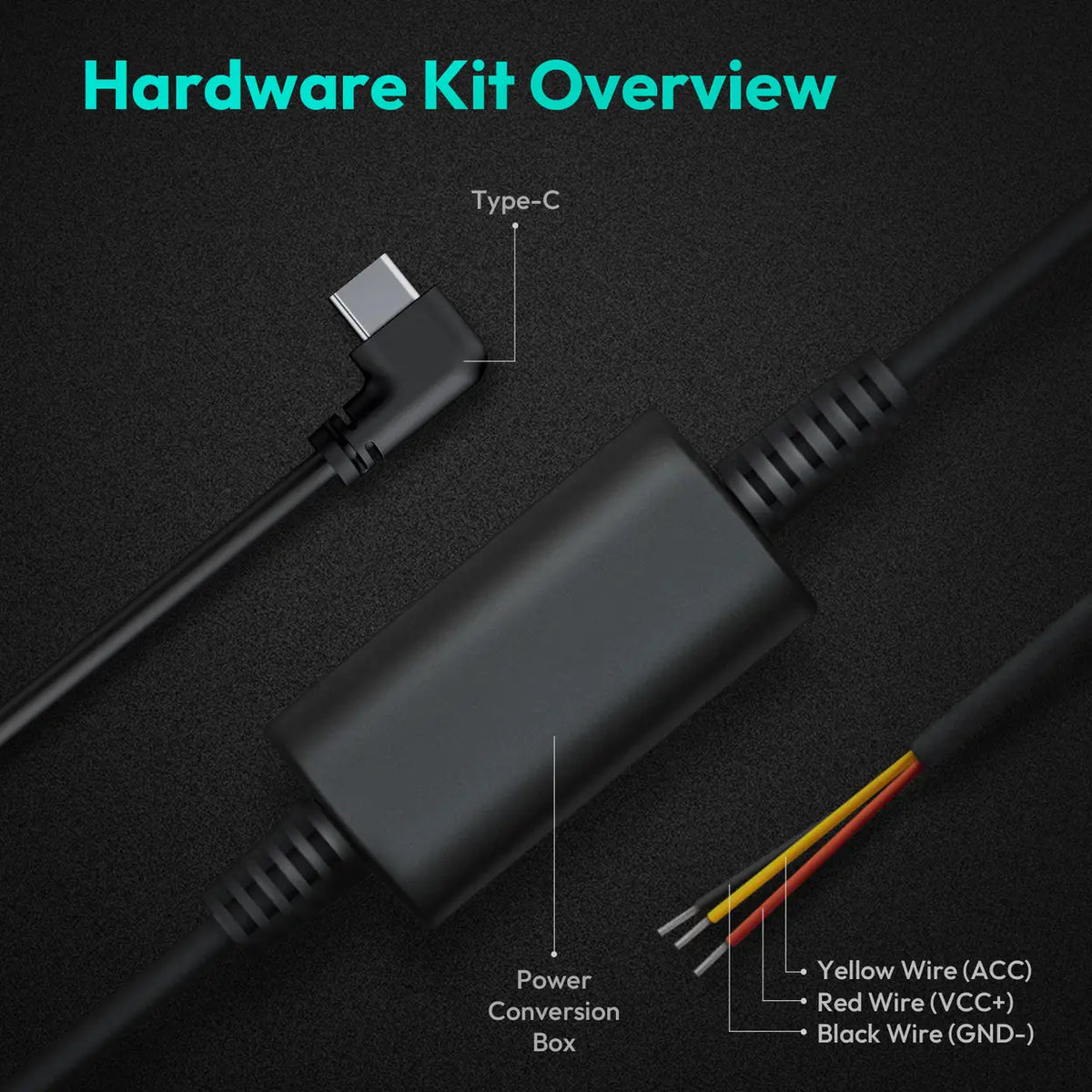 Botslab Dashcam-Festverdrahtungssatz – USB-C – G980H-Serie