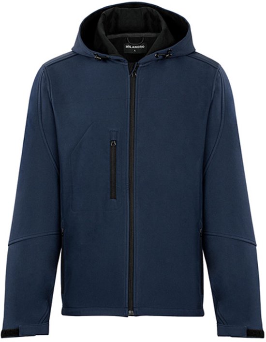 Milanoro - Wind- und wasserdichte Jacken - Jacke mit Kapuze - Hellgrau - XL