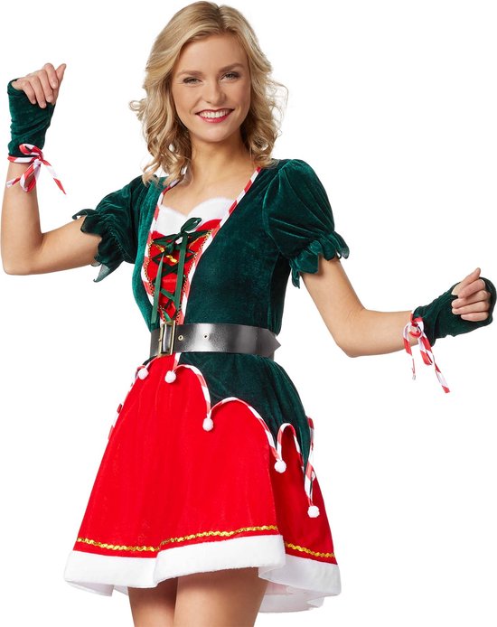 Dressforfun Faschingskostüm Sexy Weihnachtselfe – Damen – Größe L